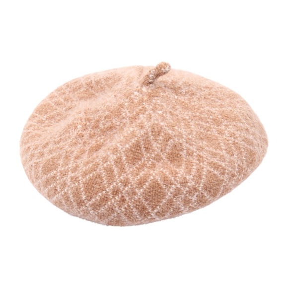 Khaki color Beret hat - Picture 2 of 4